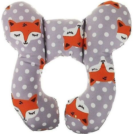 Siège de voiture de voyage de protection oreiller pour la tête et le cou oreiller de soutien du cou doux enfants appuie-tête en forme de U (1/5)
