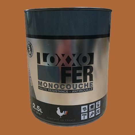 LOXXO Peinture Fer Antirouille Terre de Sienne 2,5 L (1/2)