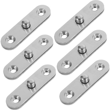 6 pièces Lot de Charnières Pivotantes Inox (1/5)