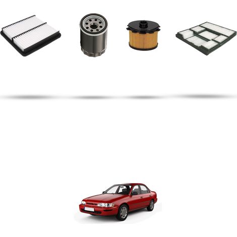 Kit tagliando 4 filtri compatibile con Toyota Corolla VIII 1.9D 51kw Dal 2000 (1/5)