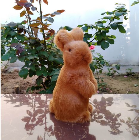Lapin De Décoration - Figurine De Pâques En Peluche - Pour Table, Étagère Ou Jardin - 1 Pièce (1/5)