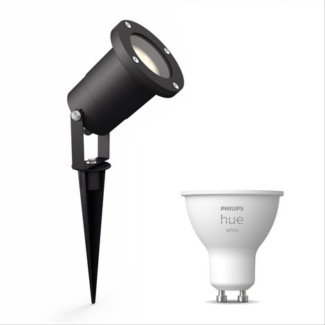 Philips Hue Puled Spot de jardin GU10 (Noir) Lumière blanche chaude - White (1/5)
