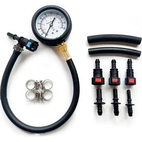 Kraftstoffdruckprüfset, Einspritzpumpen-Manometer, kompatibel mit Pkw, Motorrad und Lkw (1/5)