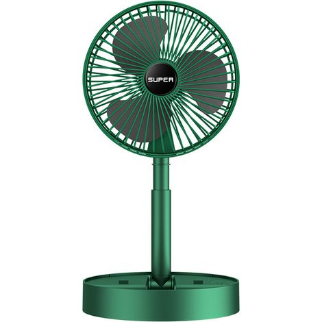 Ventilateur Portable Pliable - Ventilateur Sur Pied Rechargeable USB - Pour Intérieur Bureau Chambre Cuisine - 2 Vitesses - Batterie Intégrée - 1 Pièce (1/5)