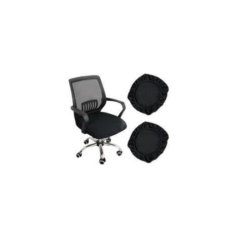 2 Housses de Chaise Élastiques, Housse Assise Chaise de Bureau, Housse Tabouret Pivotant, Couvre Chaise Salle a Manger,Housses de Siège de Chaise,Housse Chaise Bar Rond,Housse Coussin Chaise (1/5)