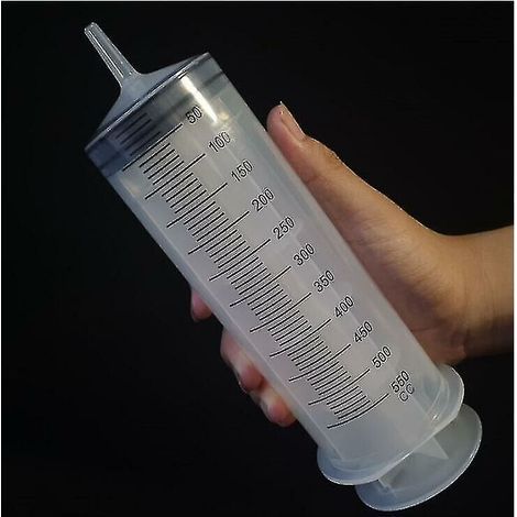 Seringue réutilisable haute capacité 500 ml avec tube d’alimentation encre de 1 m – Pompe précise pour impression et remplissage