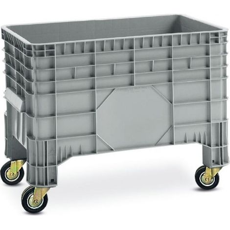 PROVOST - Caisse palette plastique à 4 roulettes - 285 litres (1/2)