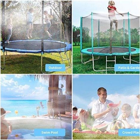 Arroseur de trampoline - - S5 - Jouet aquatique et arroseur de pelouse - Blanc (1/4)