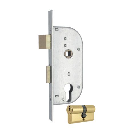 SERRATURA CANCELLO INFILARE 148 MG - B.Q ZINC F.MM 20 F.SAG M2+SCR+Q8 E.MM 32 CF=PZ 2- 1 confezioni