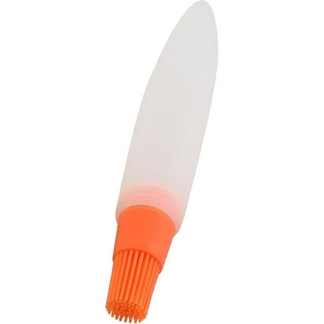 Brosse à huile en silicone, bouteille distributrice d'huile avec brosse, Distributeur d'huile portable avec brosse en silicone, Brosse à bouteille de pressage en Silicone réutilisable