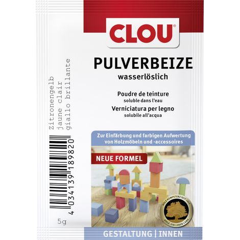 Clou Holzbeize 5 g zitronengelb