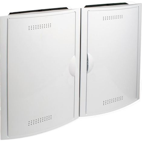 Set ICT per incorporare 2 registri vuoti con porta + cornice bianca SOLERA 5504/2