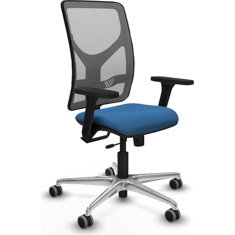 Silla de oficina piqueras y crespo Motilla gris aluminio cómoda (1/2)