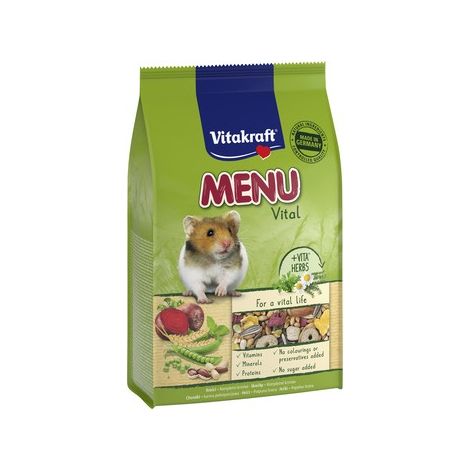 MENU Cibo vitale per criceti 400 g - miscela completa e naturale