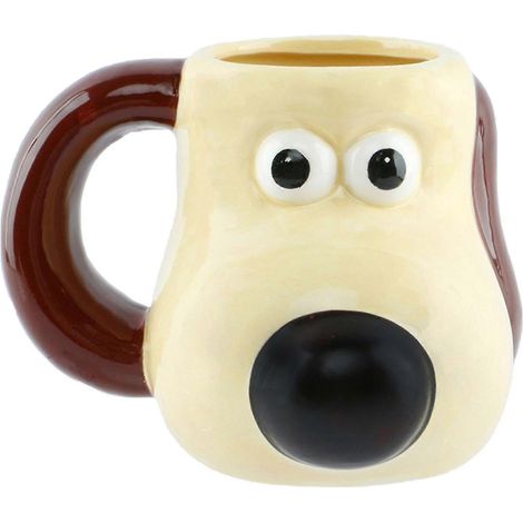 Nouvelle tasse en céramique Gromiting pour le petit-déjeuner (lait et flocons d'avoine), avec un joli dessin animé et une grande capacité. Cadeau original pour garçons et filles. (1/4)