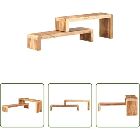 Meuble industriel -  Meubles TV 2 pcs Bois d'acacia massif (1/5)