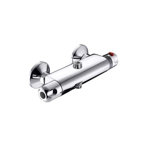 MISCELATORE TERMOSTATICO DOCCIA ESTERNO 2 USCITE CON DEVIATORE Misura: Cromo