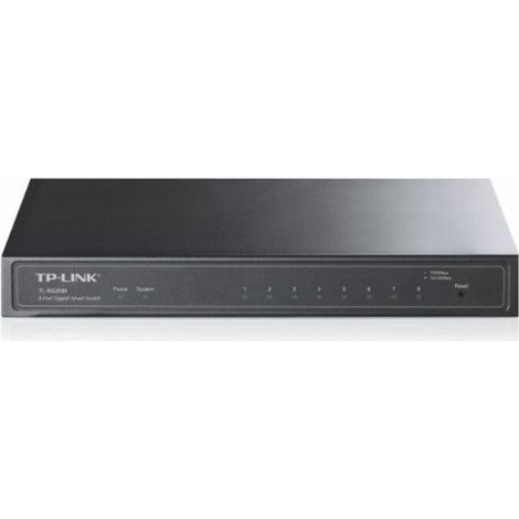 TP-Link TL-SG2008 Switch Smart JetStream Gigabit de 8 Puertos Negro (1/4)