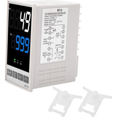 PID-Temperaturregler-Kit, intelligentes Digitaldisplay, automatisches Steuergerät, AC 100–240 V, 48 x 96 mm (1/5)