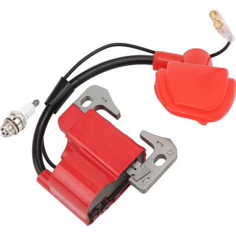 Kit de bobine d'allumage 52 mm et bougie L7T pour mise à niveau des moteurs 2 temps 47 cc, 49 cc, quads, pocket bikes et karts. (1/5)