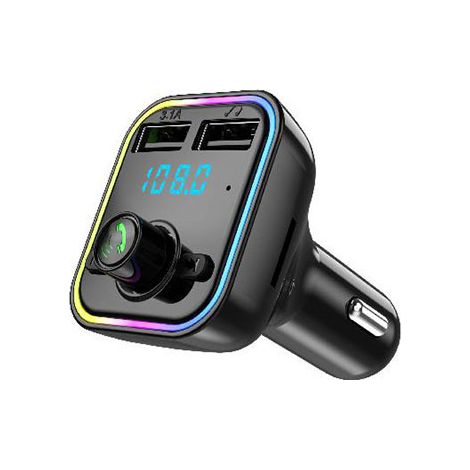 Car Lighting Bluetooth MP3 Hands-free Player Car FM Transmitter TYPE-C Bluetooth Dual USB Car Charger -- G37 (1/3)