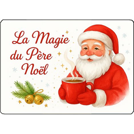 Planche à découper en verre la magie du Père Noël (1/2)