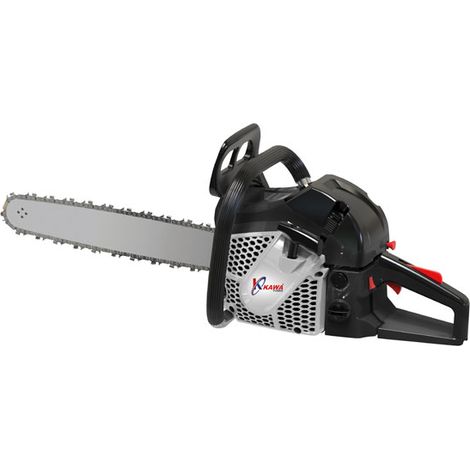 Tronçonneuse thermique 62cc 4CV 20'' – Moteur 2 temps – Lame Oregon pour coupes précises dans bois dur – Poids 5,6 kg – Kawapower (1/5)