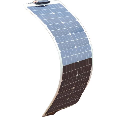 Panneau Solaire, Design Flexible, Compatible avec les Systèmes 12V, 80w blanc 820x370mm (1/2)