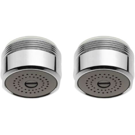 PAIR Économiseur D’Eau Robinet Mal Femelle 24mm Evier Lavabo, Diminuer Entre 30 Et 80% Votre Consommation (Male M24) (1/5)