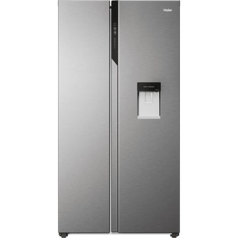 Haier SBS 90 Serie 5 HSR5918DWMP. Posizionamento dell'apparecchio: Libera installazione, Design del prodotto: Porta americana, Colore del prodotto: Platino, Acciaio inox. Capacità netta ... - 34005266 (1/5)