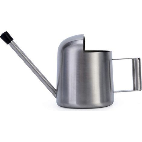 Gießkanne aus dickem, gebürstetem Edelstahl, 300 ml (11 oz), langer Ausguss, Mini-Gießkanne für Garten, Haus und Bonsai. (1/5)