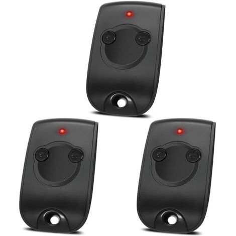 Pair 3PCS Télécommande Portail Remplacement pour SOM-1841026,Télécommande Bip Portail avec Rolling CodeTélécommande 2 Canaux 433,42MHz,Télécommande Bip Portail,Noir (Piles Supplémentaires Incluses) (1/5)