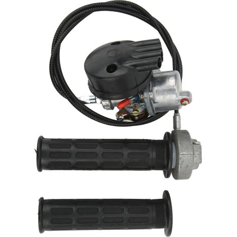 Kit de câble de levier d'accélérateur pour carburateur, compatible avec les moteurs/vélos électriques/moteurs deux temps de 49 cm³, 60 cm³, 66 cm³ et 80 cm³. (1/5)
