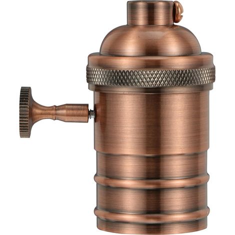 Support de Lampe Suspendu en Aluminium et Cuivre Rétro Edison Douille Moulée sous Pression Résistante la Chaleur, Facile à Installer pour Éclairage Vintage Exposé (1/5)