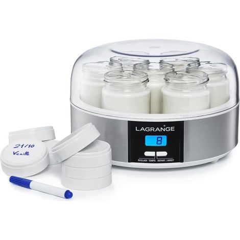 Yaourtière 7 pots de 150ml 13w - Lagrange - 439101 (1/8)