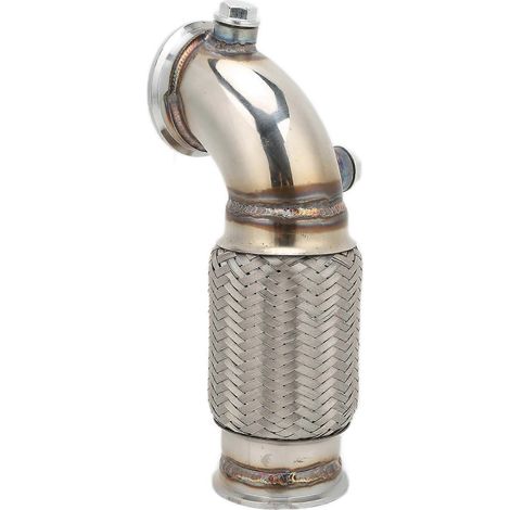 Tuyau de descente à bride en V de 2,5 pouces à bride en V à angle de 90 degrés avec soufflet flexible en acier inoxydable (1/5)