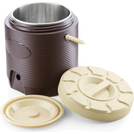 Conteneur alimentaire isotherme transport 12 ltr Ø 30 cm marron polyuréthane inox ESSENTIALS - Was Germany
