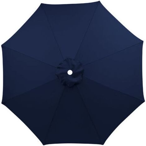 Housse de rechange pour parasol rond 3 m, 8 baleines, imperméable et anti-UV, tissu de remplacement résistant, couleur Marine pour extérieur jardin terrasse (1/5)