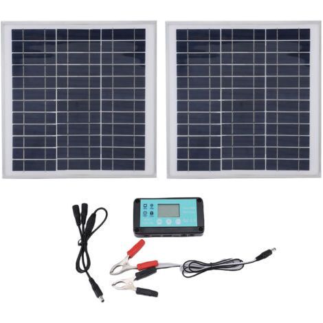 200W Solar Panel Aluminum Frame Kit Charger Controller for Motorhome Caravan (1/5)