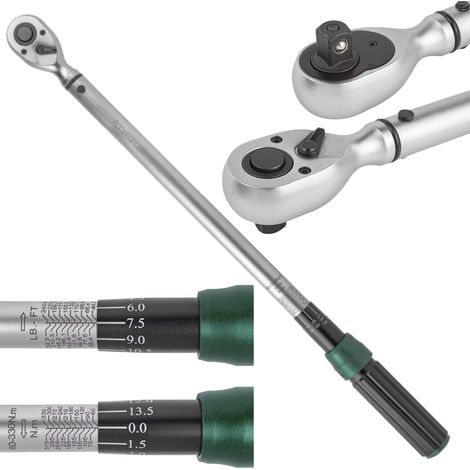 Llave dinamométrica de bloqueo de doble cara de 330 Nm (1/5)