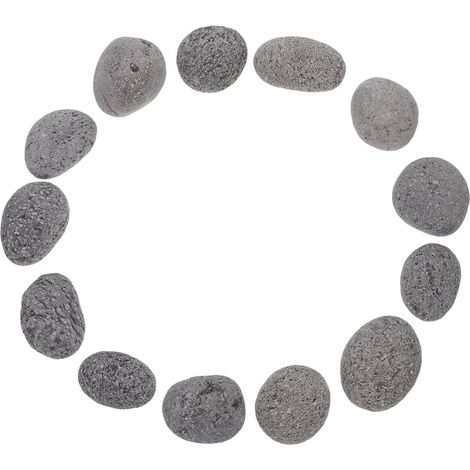 Pierres de Lave Naturelles pour Cheminée et Barbecue Extérieur, Pierres Décoratives Volcaniques Réutilisables 3-5 Cm 1 Kg, Décoration Terrasse Feu, Résistance Haute Température, (1/5)