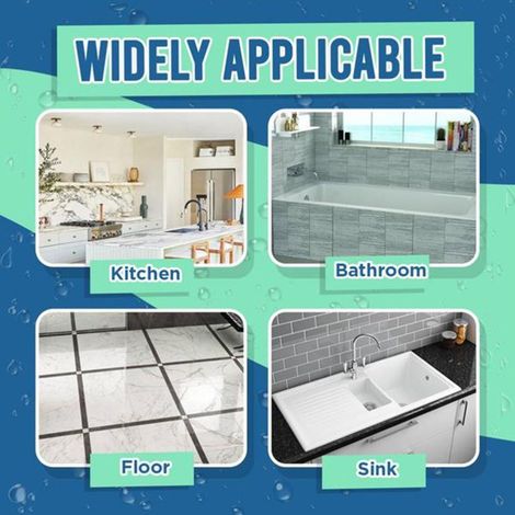 Wasserdichtes Fliesenfugenreparaturset, Dichtmittel für Badezimmer- und Küchenfugen (1/4)