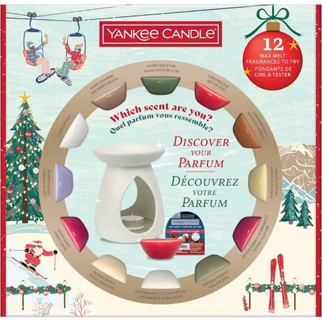 Set da sera Apres Ski di Yankee Candle con bruciatore e 12 cialde di cera profumata. (1/2)