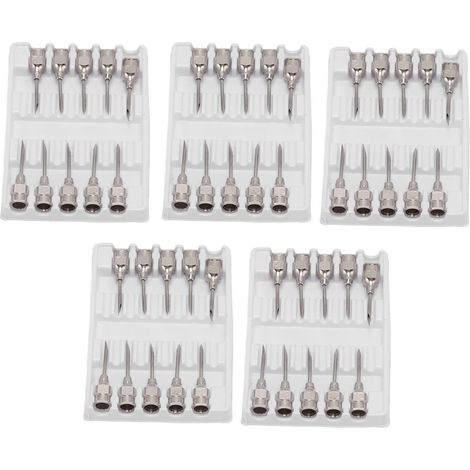Aiguilles d'injection pour volaille en acier inoxydable, accessoires pour bovins et porcs, 12x15mm / 0.5x0.6in (1/5)
