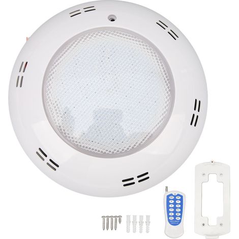 Projecteur LED submersible RGB étanche IP68 12V 18W, 7 couleurs et 2 modes de changement de couleur, pour piscine et bassin, avec télécommande-AquaForge
