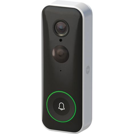 Yale Campanello Smart SV-VDB-1A-W Bianco, Visualizzazione Live Full HD, Audio bidirezionale, Registrazioni di Movimento, Visione Notturna, Chiamata in Tempo Reale, Gestione Tramite l'app Home (1/5)