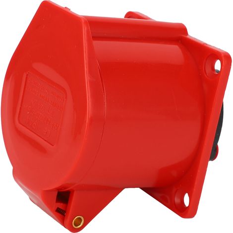 Prise industrielle 32A triphasée IP44 380V-415V étanche antidéfaut pour usage professionnel (1/5)