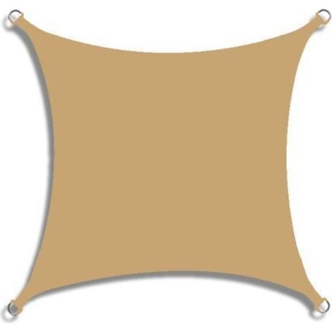 Voile d'Ombrage Rectangulaire Imperméable,Polyester Oxford Protection UV 95 %,Indéchirable,Protection Solaire d'Extérieur pour Jardin,Balcon,Terrasse,Patio,Camping(jaune sable,2x4m) (1/5)
