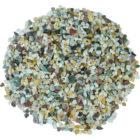 Galets Décoratifs - 1kg - Pierre Naturelle - Multicolore - Jardin Aquarium Vase - 8-12mm (1/5)