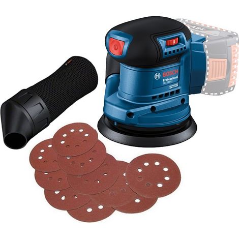 Bosch Professional GEX 185-LI 18v 125mm Random Orbit Sander Brushless +10 Sheets
